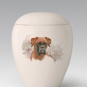 urna ceramica boxer stilizzato